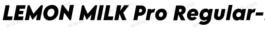LEMON MILK Pro Regular字体转换